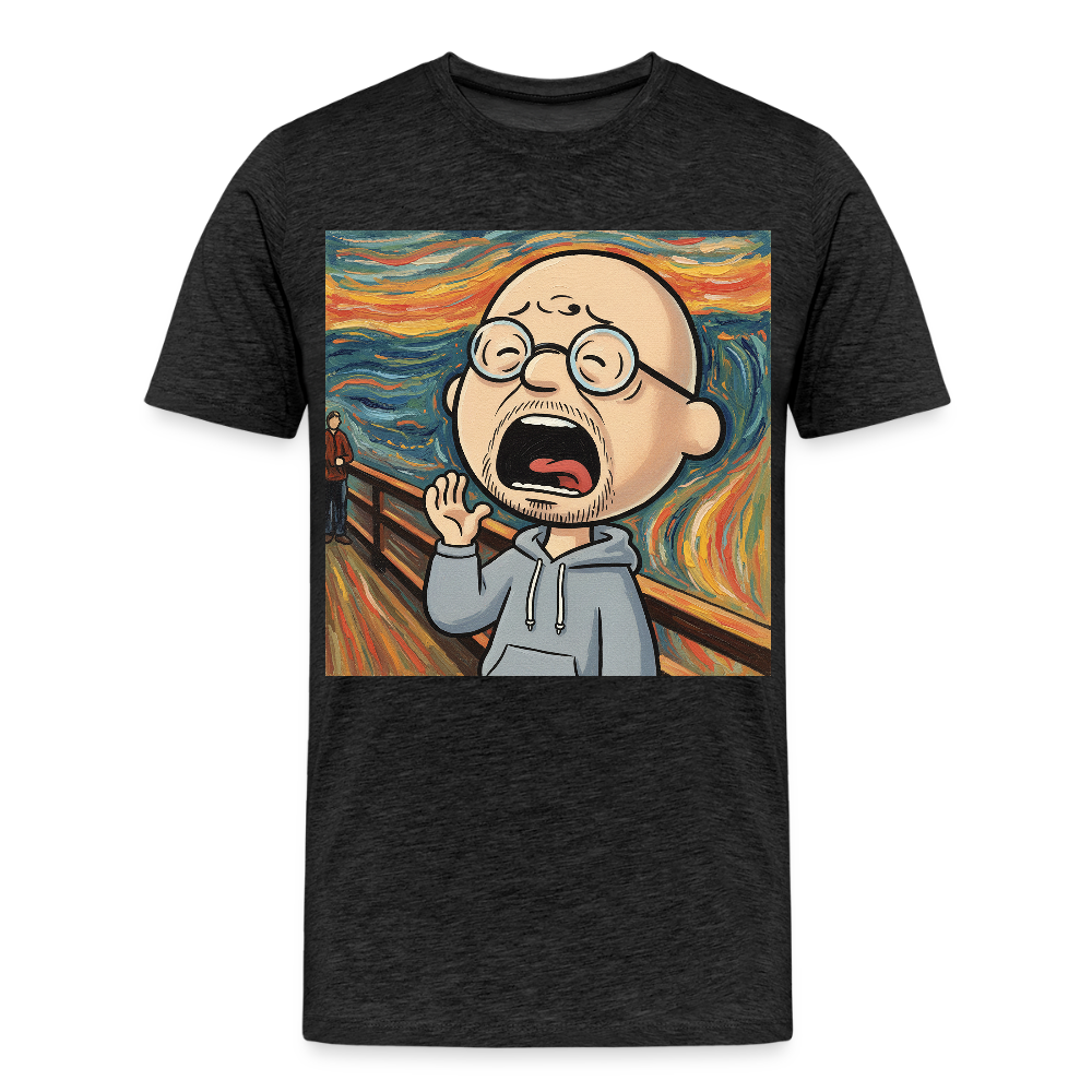 Der Schrei… aber heute bin ich dran | Männer Premium T-Shirt - Anthrazit