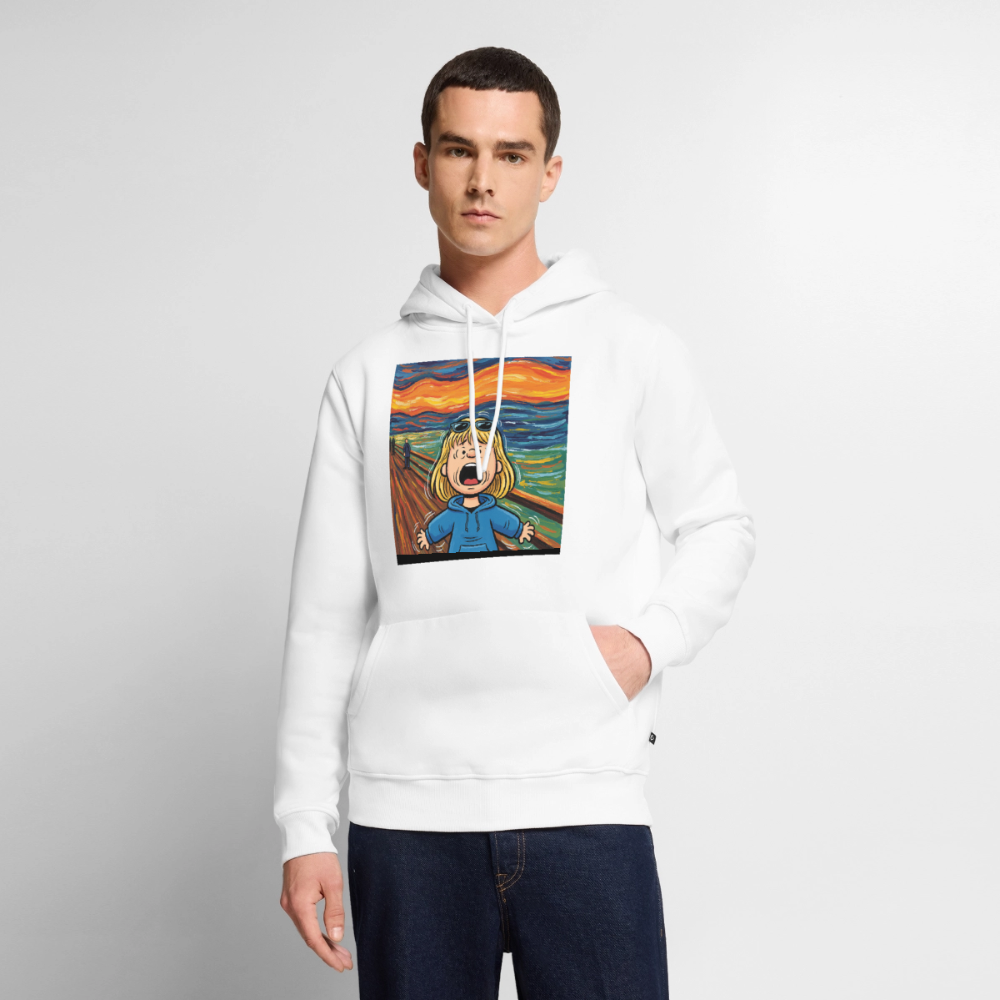 Der Schrei… manchmal bist du es selbst | Männer Premium Hoodie - Weiß