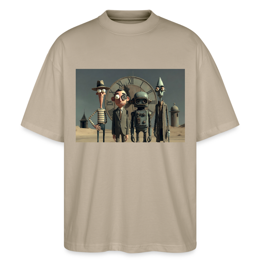 Pünktlich zu spät – Die seltsame Gesellschaft | Stanley/Stella Oversized Unisex Bio T-Shirt Blaster - Steingrau