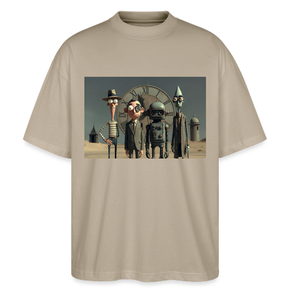 Pünktlich zu spät – Die seltsame Gesellschaft | Stanley/Stella Oversized Unisex Bio T-Shirt Blaster - Steingrau