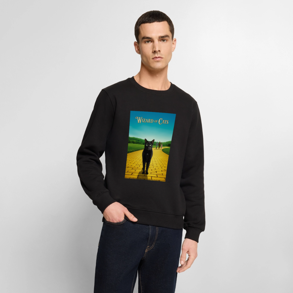 Wizard of Cats – Der gelbe Weg gehört Krümel |  Männer Premium Pullover - Schwarz
