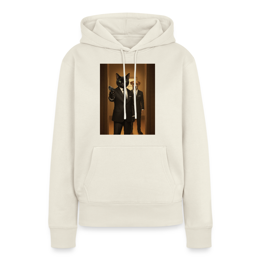 Krümel – Say Meow Again | Frauen Premium Hoodie - Naturweiß