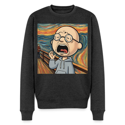 Der Schrei… aber heute bin ich dran |  Männer Premium Pullover - Anthrazit meliert