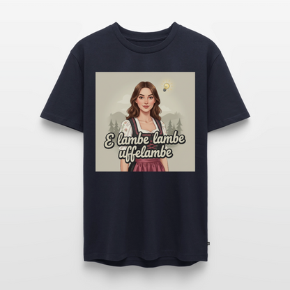 E Lambe, lambe, uffelambe – Alemannischer Geistesblitz | Männer Premium T-Shirt - Navy