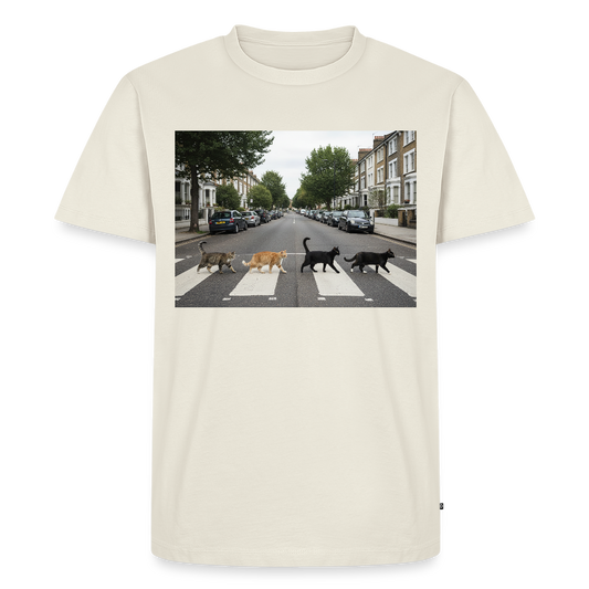 The Purrfect Crossing – Wir waren vor der Band da | Männer Premium T-Shirt - Naturweiß