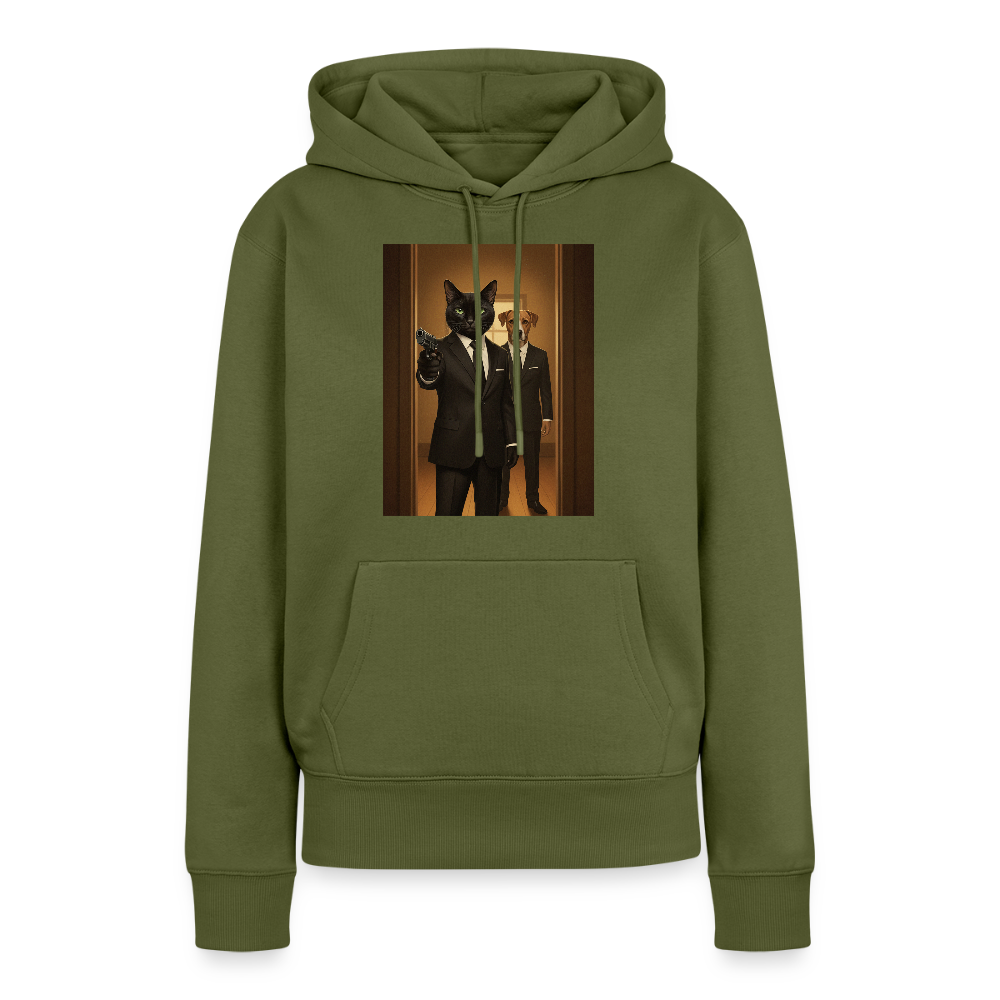 Krümel – Say Meow Again | Frauen Premium Hoodie - Khaki