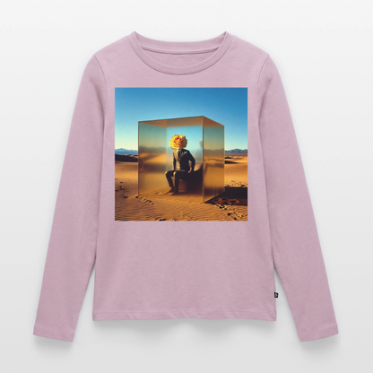 Gefühle unter Glas | Frauen Premium Bio Langarmshirt - Altrosa