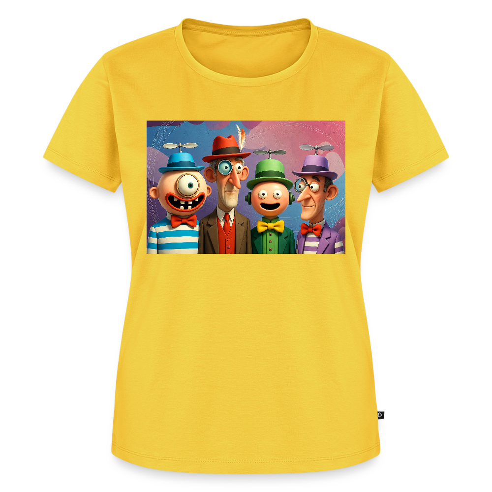 Gedankenkreise auf Hochtouren | Frauen Premium T-Shirt - Gelb