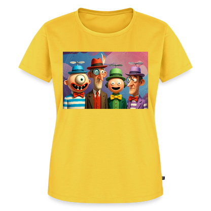 Gedankenkreise auf Hochtouren | Frauen Premium T-Shirt - Gelb