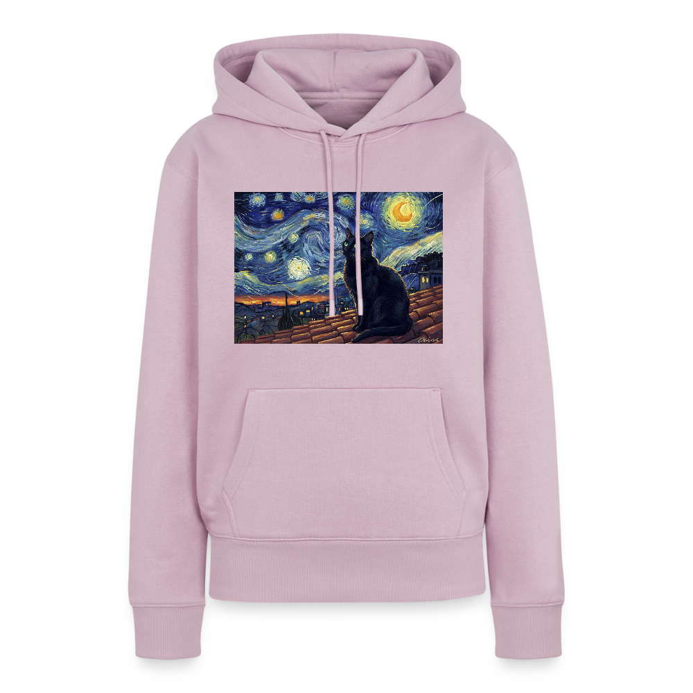 Sternennacht… aber die Katze denkt nach | Frauen Premium Hoodie - Altrosa