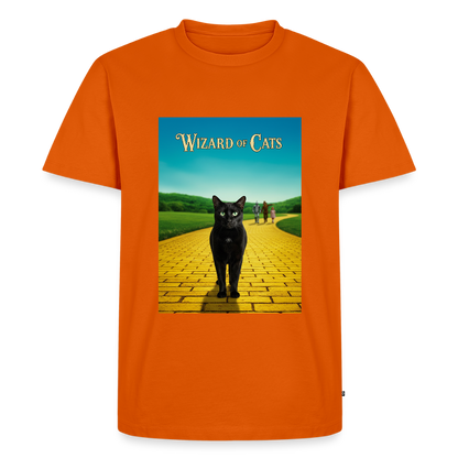 Wizard of Cats – Der gelbe Weg gehört Krümel | Männer Premium T-Shirt - Orange 