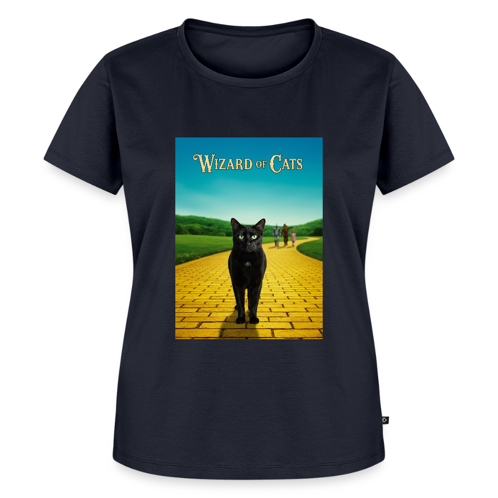 Wizard of Cats – Der gelbe Weg gehört Krümel | Frauen Premium T-Shirt - Navy