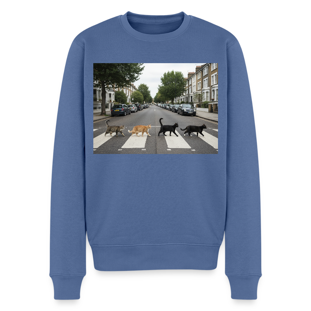 The Purrfect Crossing – Wir waren vor der Band da |  Männer Premium Pullover - Taubenblau