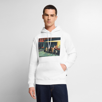 Wenn Hopper Katzen gemalt hätte | Männer Premium Hoodie - Weiß