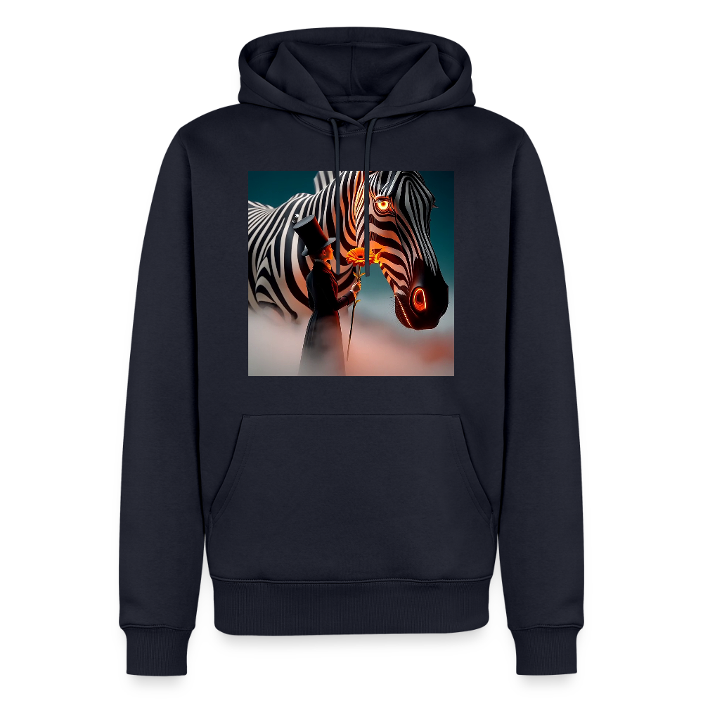 Blumen für ein Zebra | Männer Premium Hoodie - Navy