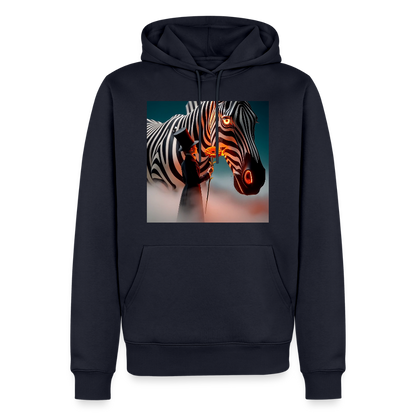 Blumen für ein Zebra | Männer Premium Hoodie - Navy