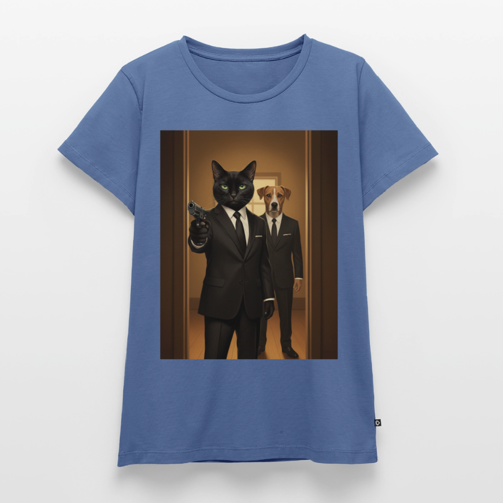 Krümel – Say Meow Again | Frauen Premium T-Shirt - Taubenblau