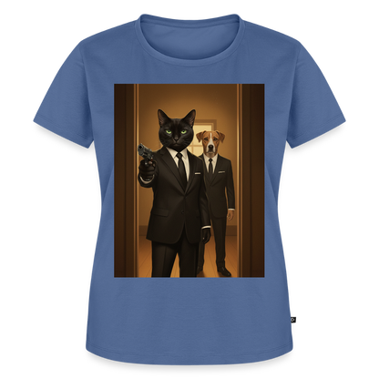 Krümel – Say Meow Again | Frauen Premium T-Shirt - Taubenblau