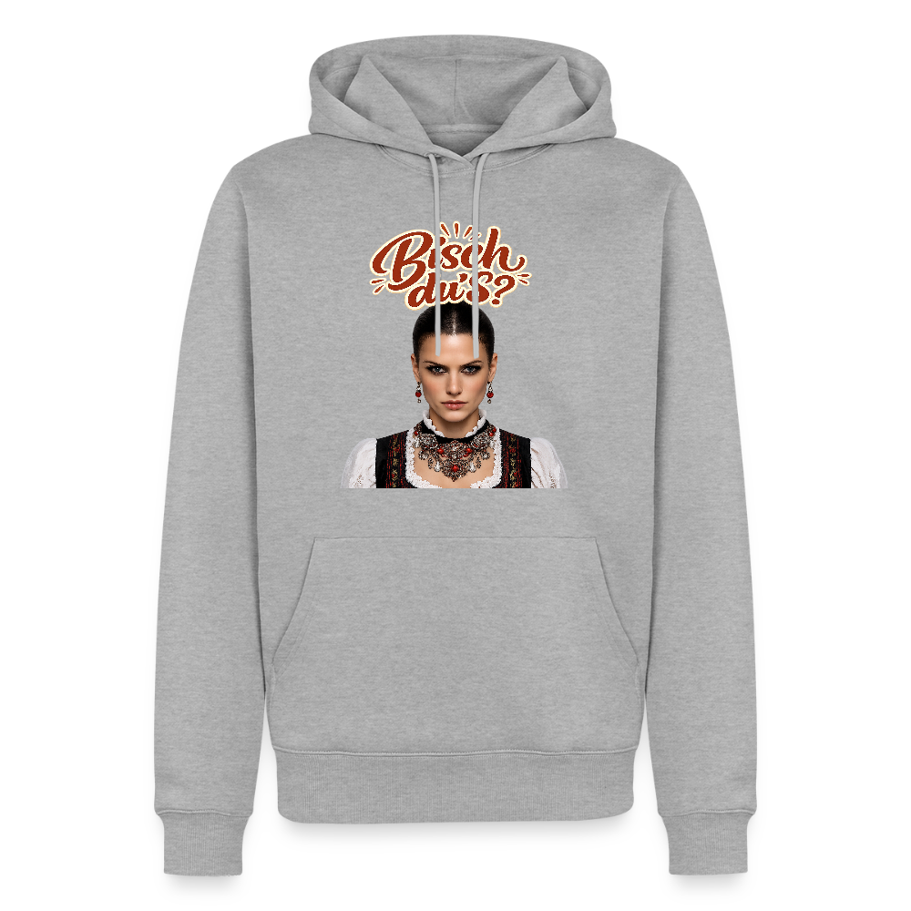 Schwarzwaldstolz – Sie weiß, wer sie isch | Männer Premium Hoodie - Grau meliert