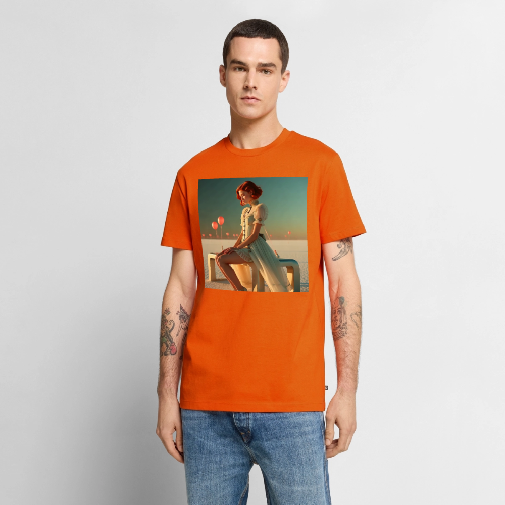 Leise Gedanken bei lauter Farben | Männer Premium T-Shirt - Orange 