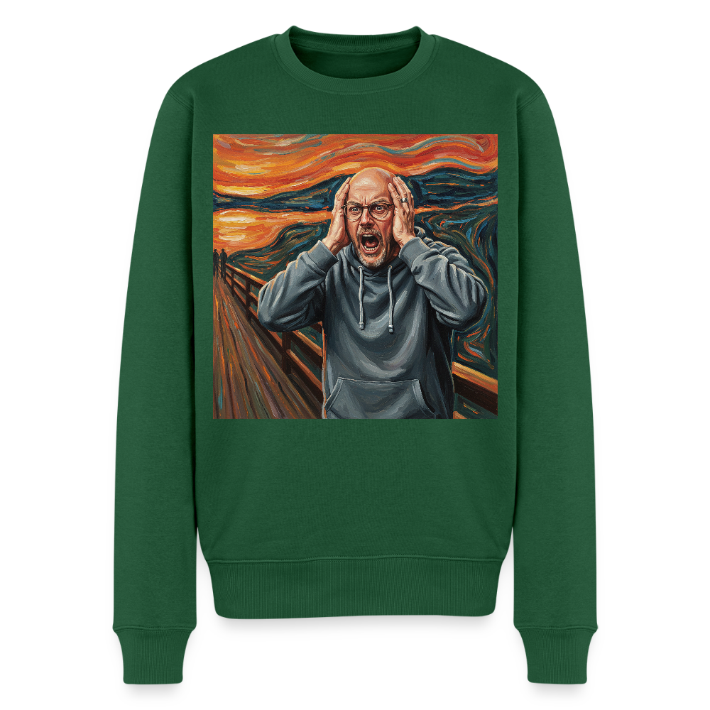 Der Schrei… wenn es wirklich reicht |  Männer Premium Pullover - Flaschengrün