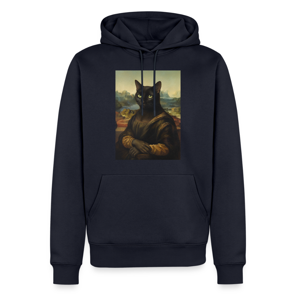 Mona Lisa… aber es ist eine Katze | Männer Premium Hoodie - Navy