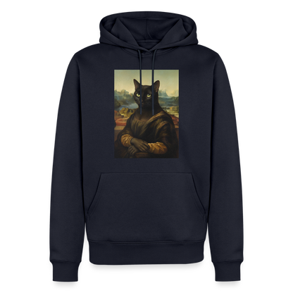 Mona Lisa… aber es ist eine Katze | Männer Premium Hoodie - Navy