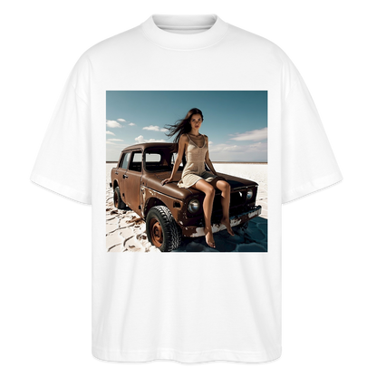 Warten auf irgendwas | Stanley/Stella Oversized Unisex Bio T-Shirt Blaster - Weiß