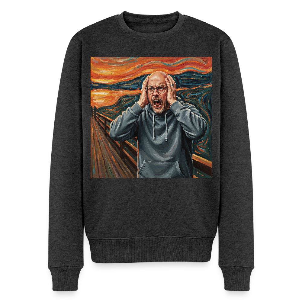Der Schrei… wenn es wirklich reicht |  Männer Premium Pullover - Anthrazit meliert