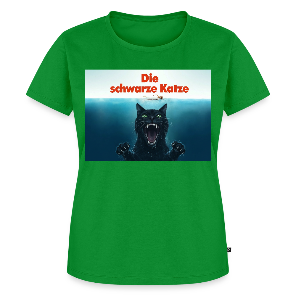 Die schwarze Katze – Krümel taucht auf | Frauen Premium T-Shirt - Grün