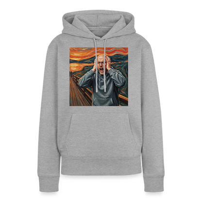 Der Schrei… wenn es wirklich reicht | Frauen Premium Hoodie - Grau meliert