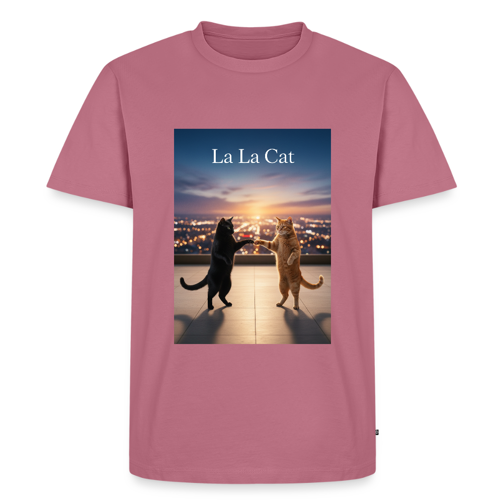 La La Cat – Tanz über den Dächern | Männer Premium T-Shirt - Mauve
