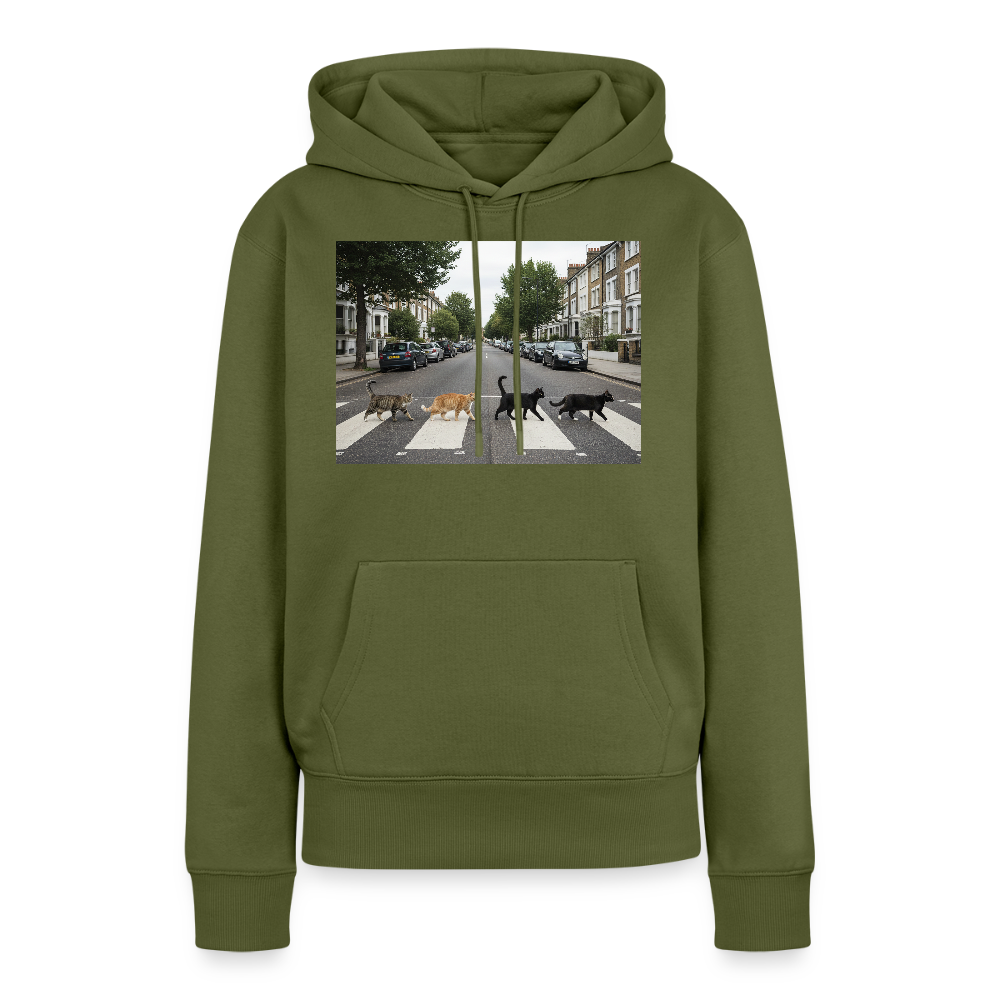 The Purrfect Crossing – Wir waren vor der Band da | Frauen Premium Hoodie - Khaki