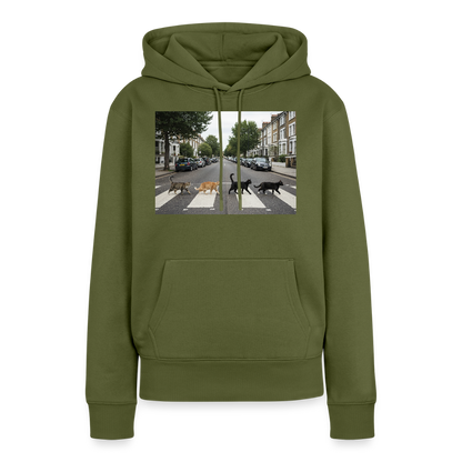 The Purrfect Crossing – Wir waren vor der Band da | Frauen Premium Hoodie - Khaki