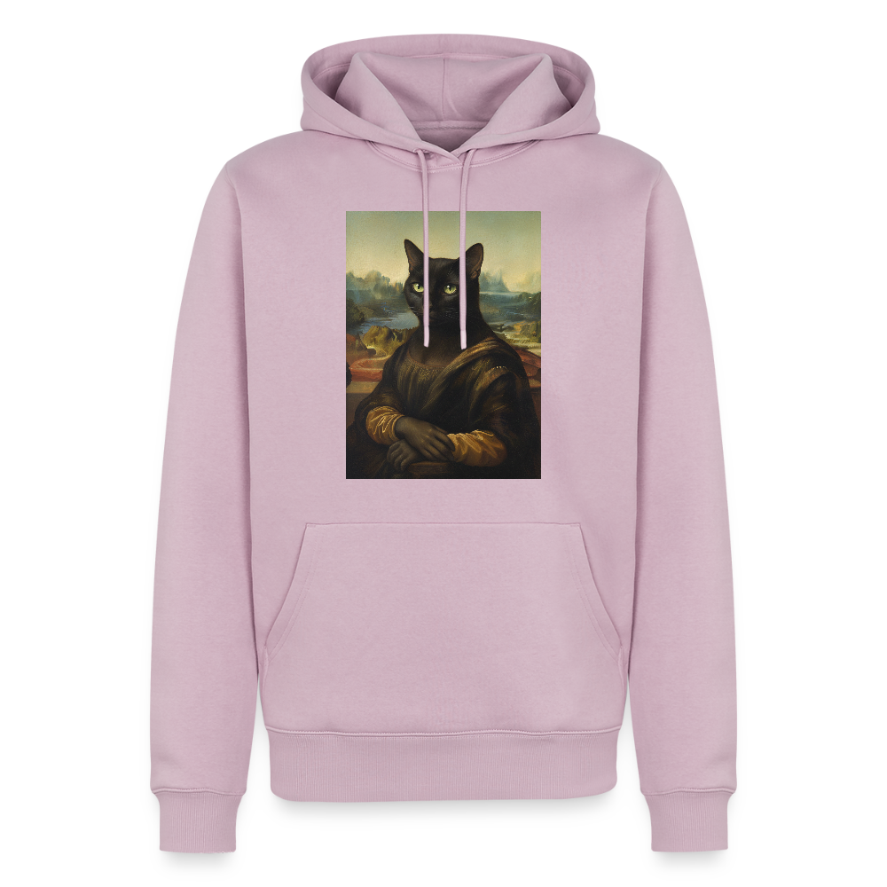 Mona Lisa… aber es ist eine Katze | Männer Premium Hoodie - Altrosa