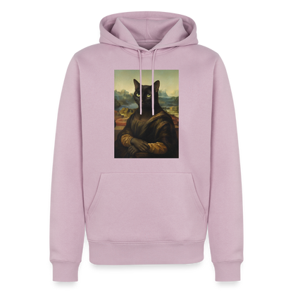 Mona Lisa… aber es ist eine Katze | Männer Premium Hoodie - Altrosa
