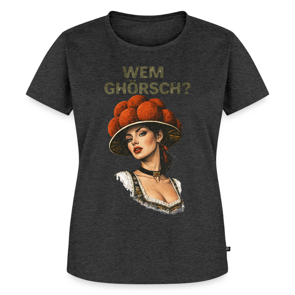 Wem ghörsch? – Schwarzwald Edition | Frauen Premium T-Shirt - Anthrazit meliert