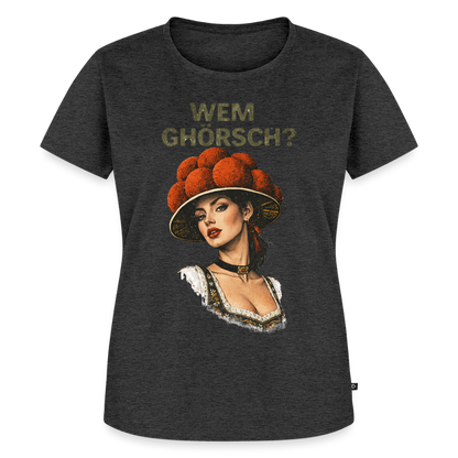 Wem ghörsch? – Schwarzwald Edition | Frauen Premium T-Shirt - Anthrazit meliert