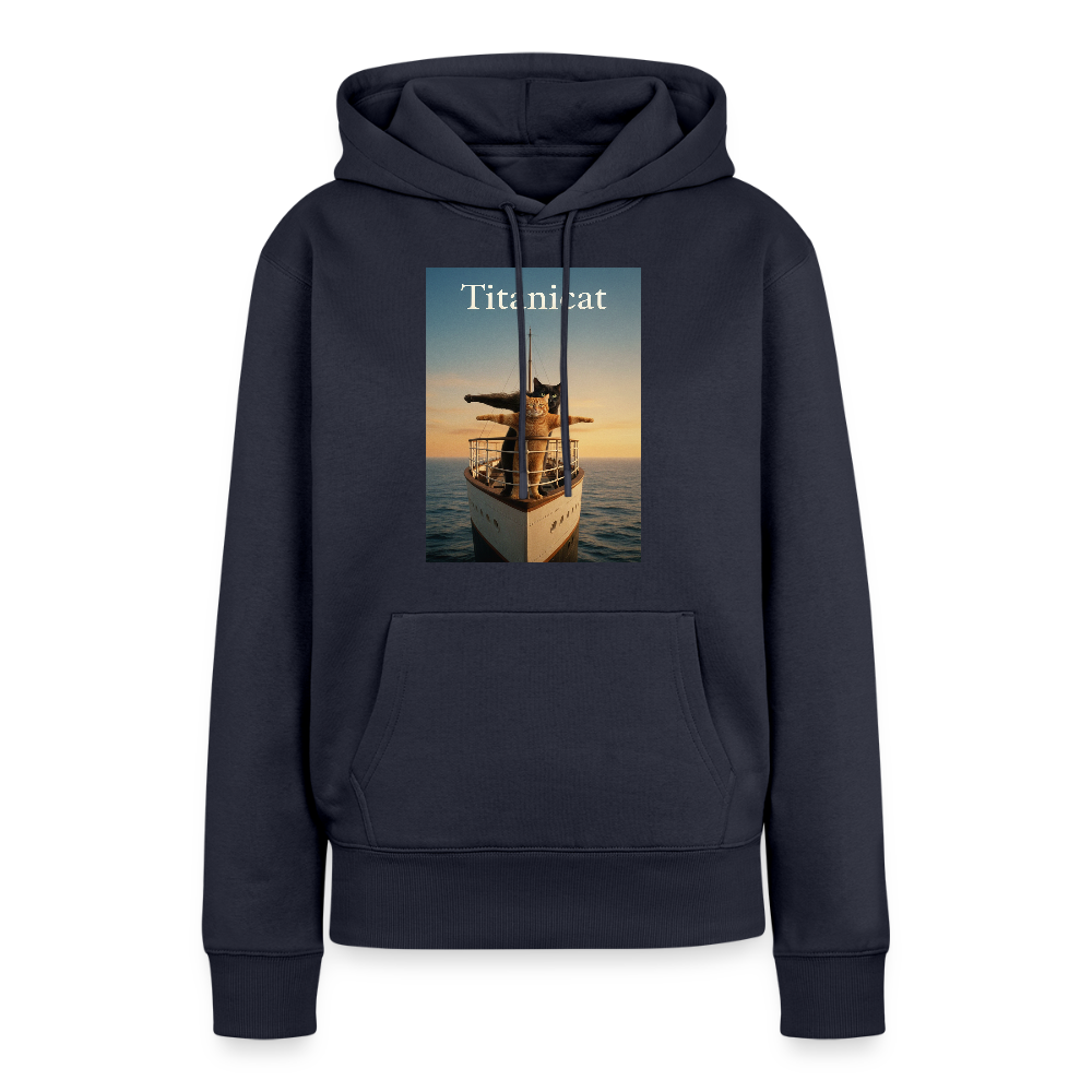 Titanicat – Ich bin der König der Kratzbäume | Frauen Premium Hoodie - Navy