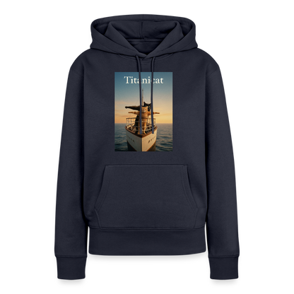 Titanicat – Ich bin der König der Kratzbäume | Frauen Premium Hoodie - Navy