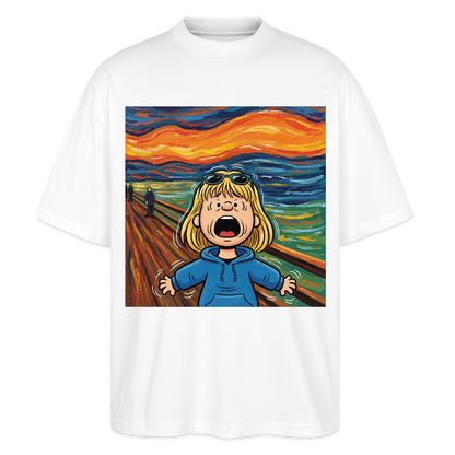 Der Schrei… manchmal bist du es selbst | Stanley/Stella Oversized Unisex Bio T-Shirt Blaster - Weiß