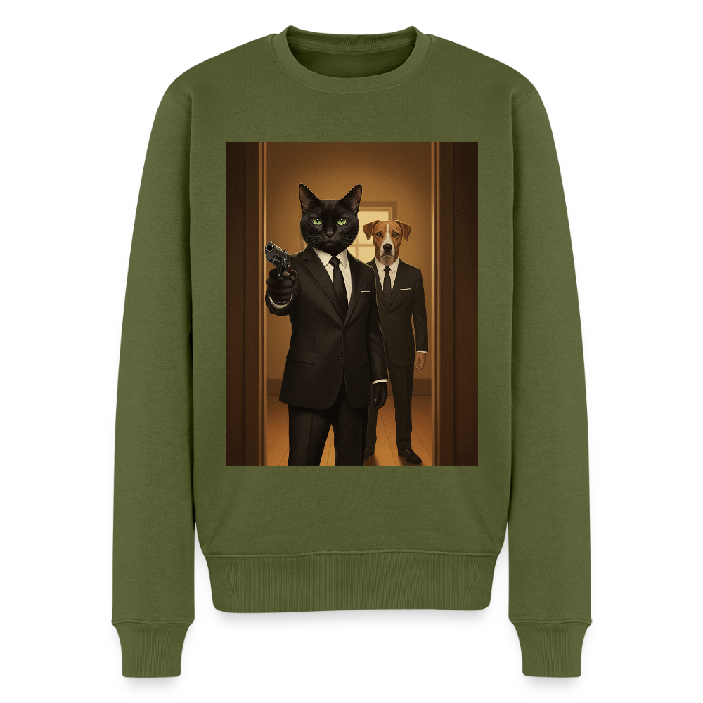 Krümel – Say Meow Again |  Männer Premium Pullover - Khaki