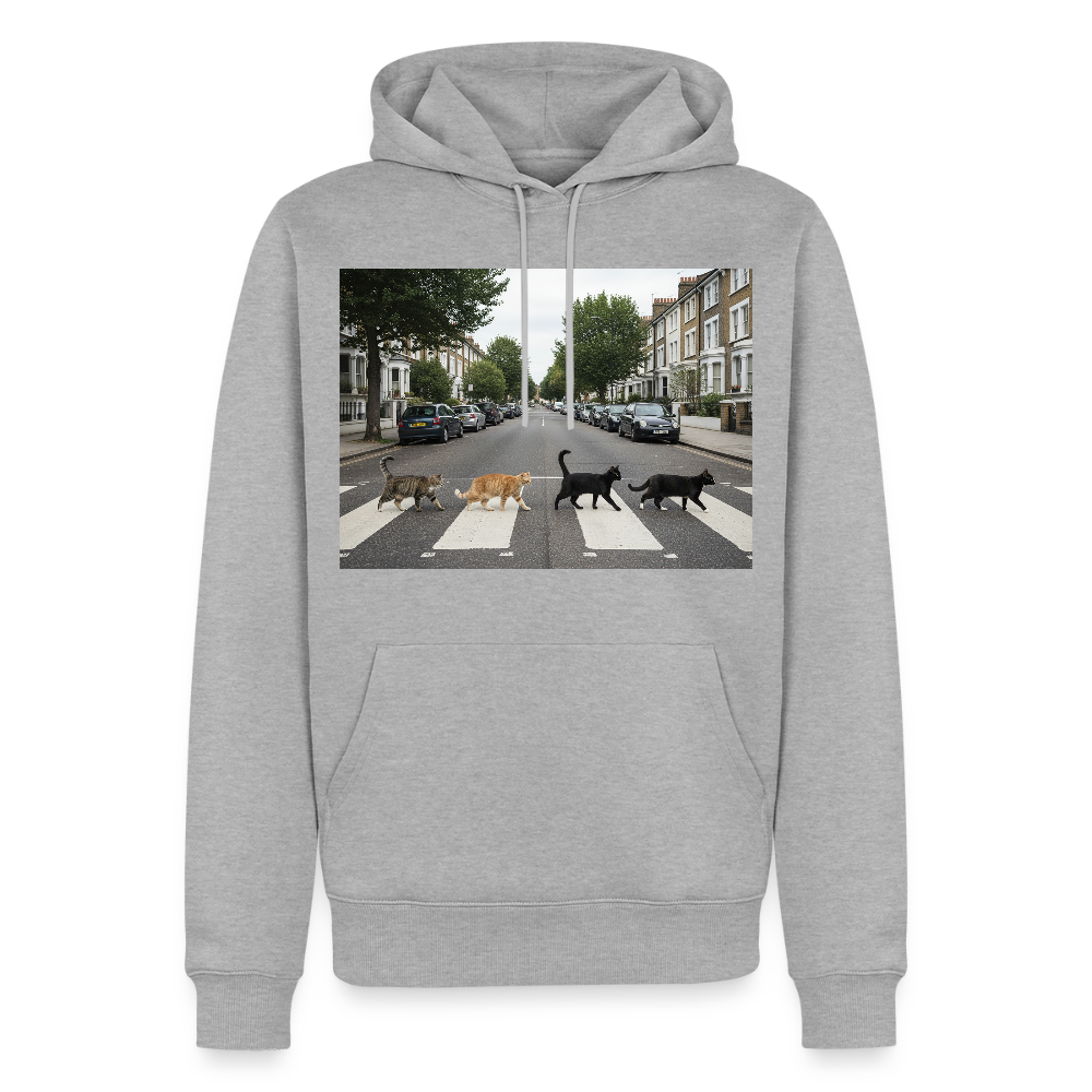 The Purrfect Crossing – Wir waren vor der Band da | Männer Premium Hoodie - Grau meliert