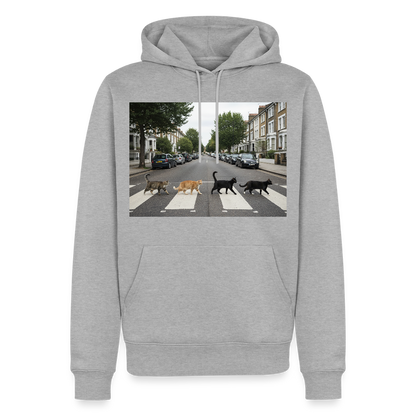 The Purrfect Crossing – Wir waren vor der Band da | Männer Premium Hoodie - Grau meliert