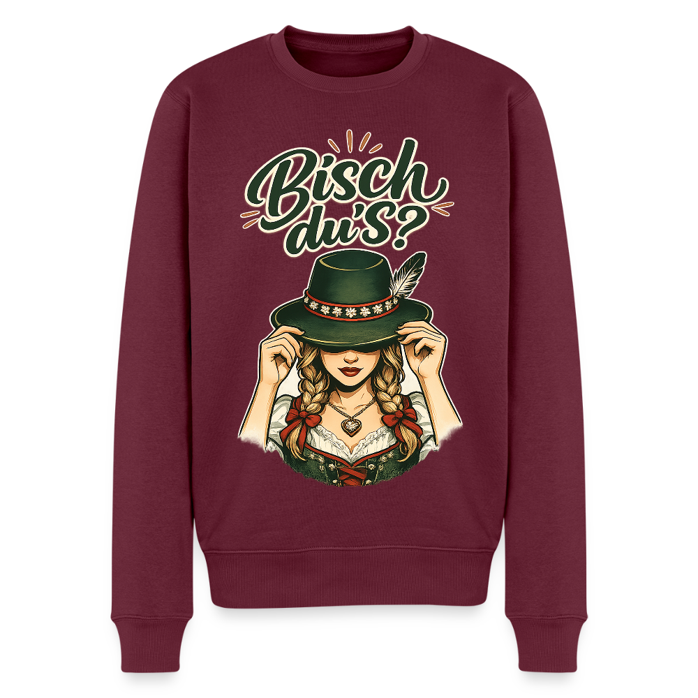 Bisch du’s? – Der Blick sagt alles |  Männer Premium Pullover - Burgunderrot