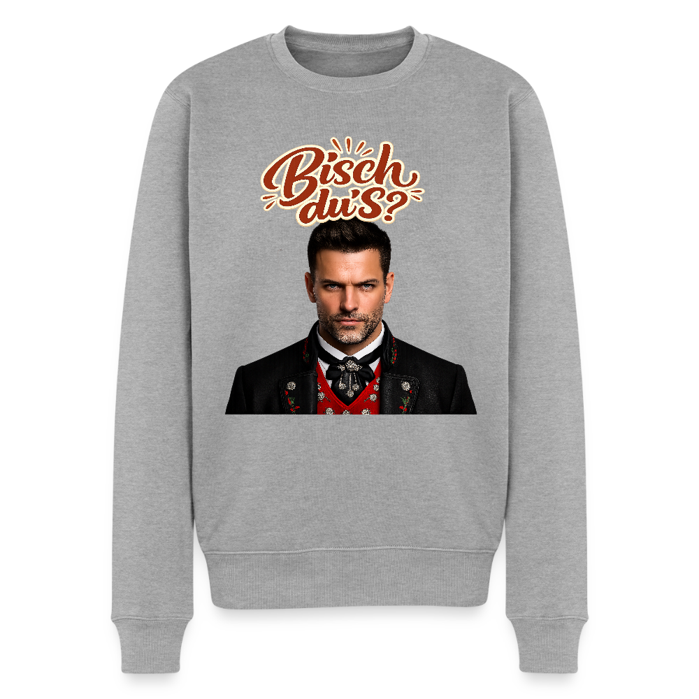 Bisch du’s? – Schwarzwaldkerl |  Männer Premium Pullover - Grau meliert