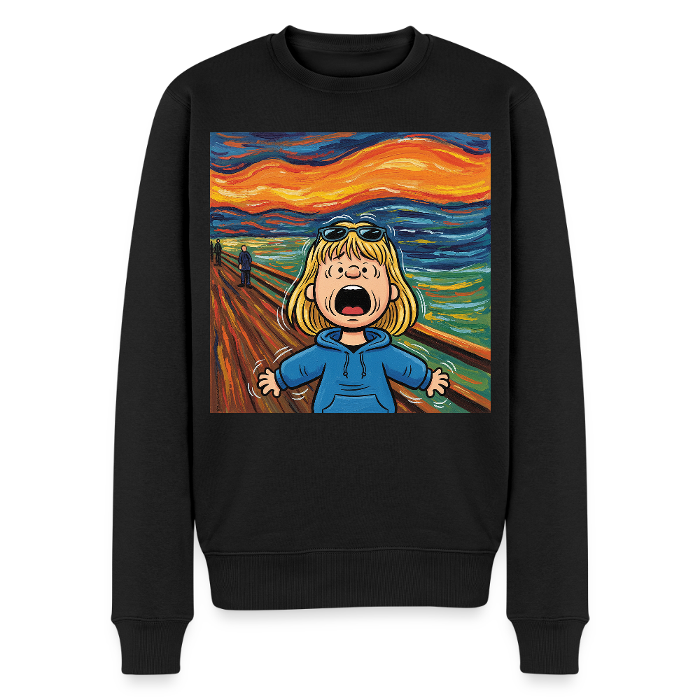 Der Schrei… manchmal bist du es selbst |  Männer Premium Pullover - Schwarz