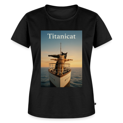 Titanicat – Ich bin der König der Kratzbäume | Frauen Premium T-Shirt - Schwarz