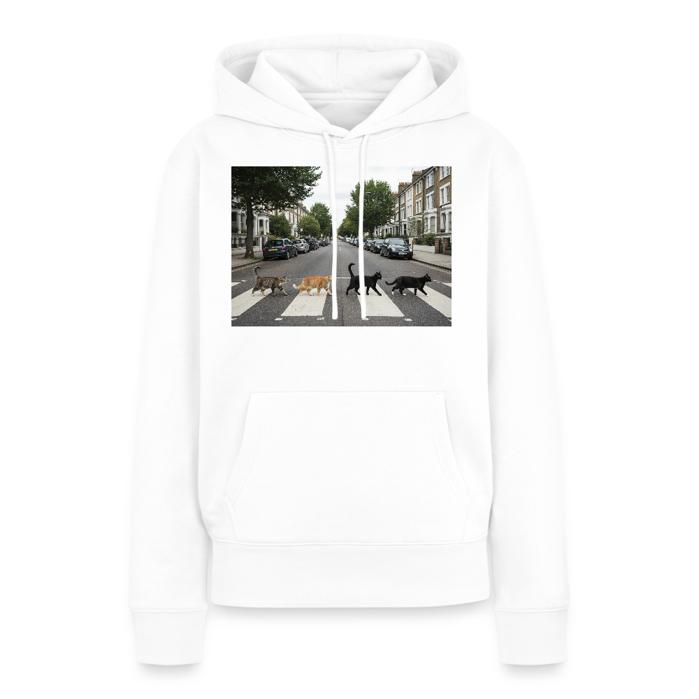 The Purrfect Crossing – Wir waren vor der Band da | Frauen Premium Hoodie - Weiß