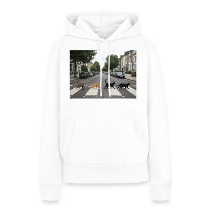 The Purrfect Crossing – Wir waren vor der Band da | Frauen Premium Hoodie - Weiß